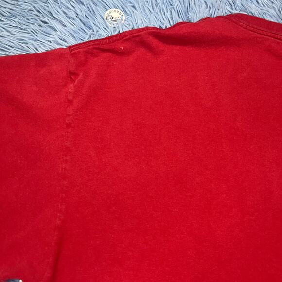 VINTAGE Ranch Shirt Size XL Mens Red Southfork Texas Retro 90s - Picture 7 of 10